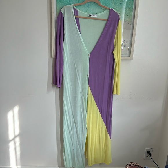 Zara midi cardigan/ dress size M worn in perfect condition - Picture 3 of 4